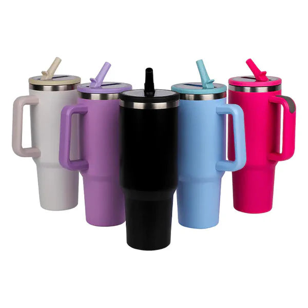 Smart Insulated Stainless Steel Tumbler with Handle