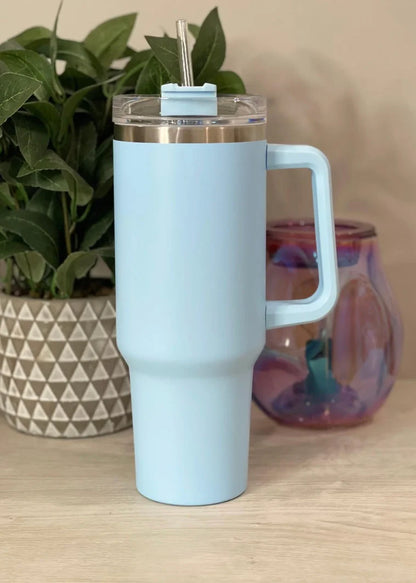 Smart Insulated Stainless Steel Tumbler with Handle