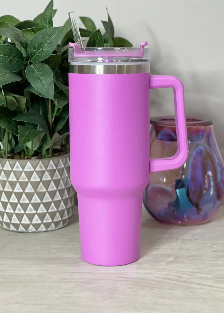 Smart Insulated Stainless Steel Tumbler with Handle