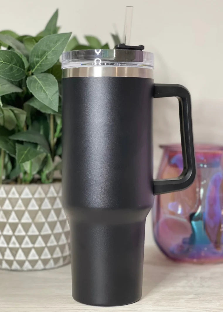 Smart Insulated Stainless Steel Tumbler with Handle